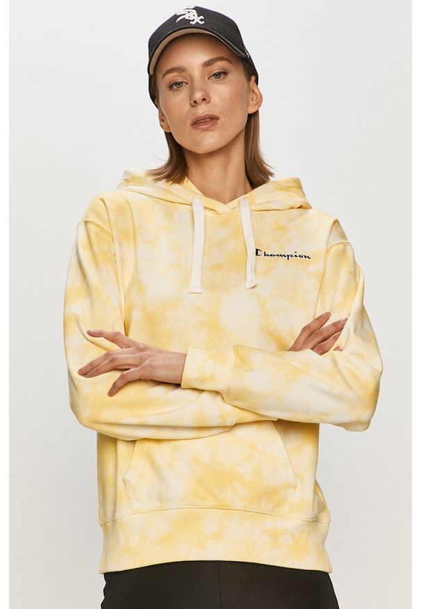 Champion - Bluza. Okazja: na co dzień. Kolor: żółty. Długość rękawa: długi rękaw. Długość: długie. Styl: casual