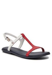 TOMMY HILFIGER - Tommy Hilfiger Sandały Th Flat Sandal FW0FW07930 Kolorowy. Wzór: kolorowy #6