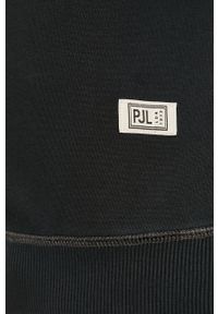 Pepe Jeans - Bluza bawełniana Rufus. Okazja: na co dzień. Kolor: czarny. Materiał: bawełna. Wzór: nadruk. Styl: casual