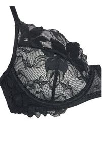 Hunkemöller Biustonosz z fiszbiną Ingrid 300469 Czarny. Kolor: czarny. Materiał: syntetyk