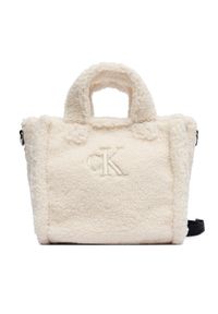 Calvin Klein Jeans Torebka Teddy Tote Bag IU0IU00355 Beżowy. Kolor: beżowy #1