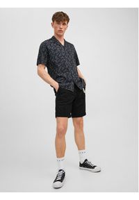 Jack & Jones - Jack&Jones Szorty materiałowe Sky 12210139 Czarny Regular Fit. Kolor: czarny. Materiał: materiał, bawełna