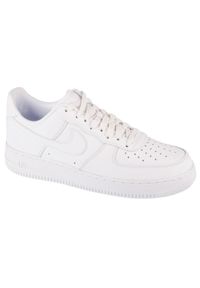 Nike - Buty sportowe Sneakersy unisex, Air Force 1 '07 Fresh. Kolor: biały. Materiał: guma, skóra, tkanina, materiał, syntetyk. Model: Nike Air Force. Sport: turystyka piesza