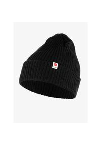 Fjällräven - Czapka zimowa Fjallraven Rib Hat - black. Kolor: czarny. Sezon: zima