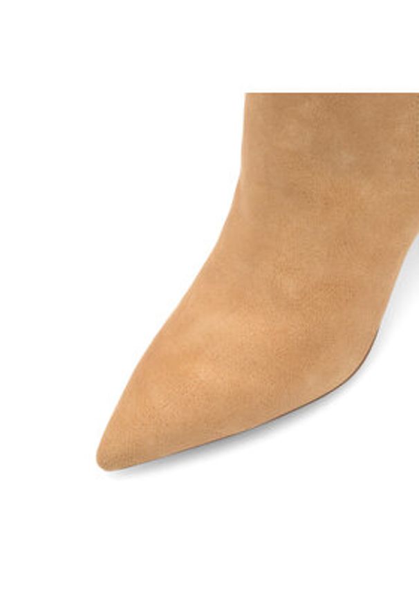 Nine West Kozaki HUSNIYA ZL22046-2CC Beżowy. Kolor: beżowy. Materiał: zamsz, skóra