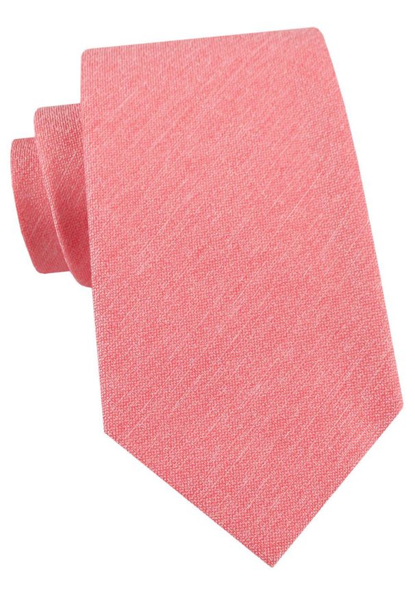 Męski Krawat Alties - Jasny Koral, Delikatny Melanż. Materiał: tkanina. Wzór: melanż. Styl: wizytowy, elegancki