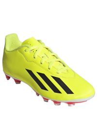 Adidas - Buty adidas X Crazyfast Club FxG IF0717 żółte. Kolor: żółty. Materiał: materiał, syntetyk. Szerokość cholewki: normalna. Sport: piłka nożna