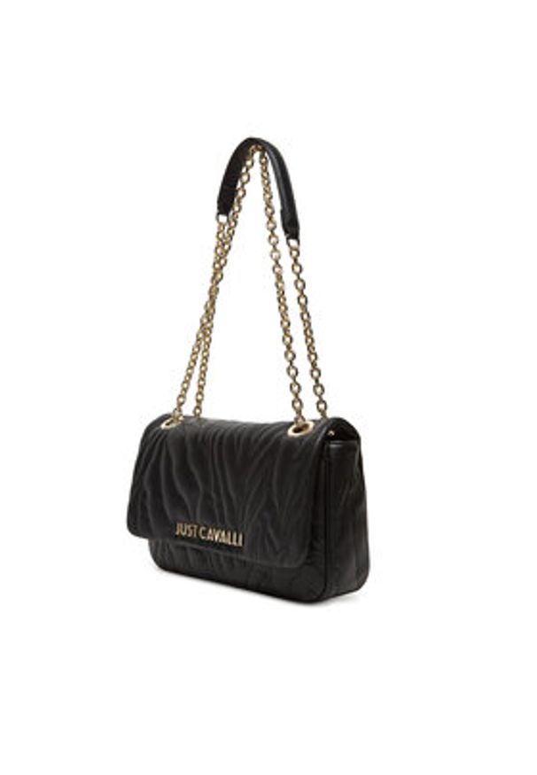 Just Cavalli Torebka 78RA4BE3 ZSB23 Czarny. Kolor: czarny. Materiał: skórzane