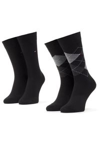 TOMMY HILFIGER - Tommy Hilfiger Skarpety długie 100001495 Czarny. Kolor: czarny. Materiał: materiał #1