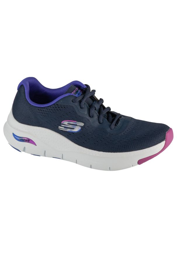 skechers - Buty sportowe Sneakersy damskie, Arch Fit-Infinity Cool. Kolor: niebieski. Sport: turystyka piesza