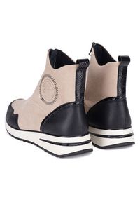 Remonte Botki D1G70-60 Beżowy. Kolor: beżowy. Materiał: materiał #7