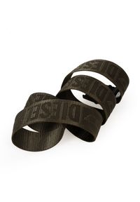 Diesel Pasek "TLT" | X09712 P4641 | Mężczyzna | Wojskowa Zieleń. Materiał: poliester, poliamid. Wzór: napisy. Styl: militarny #2