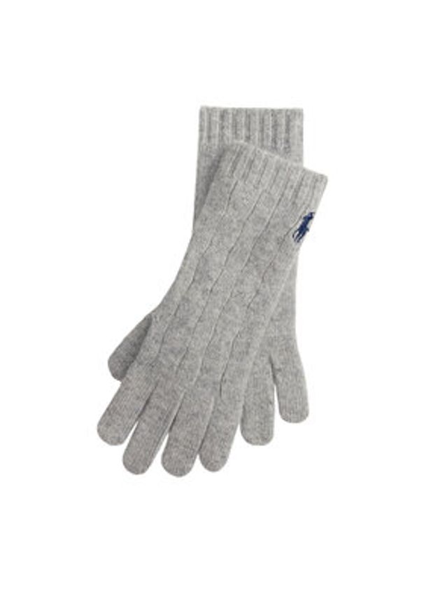 Polo Ralph Lauren Rękawiczki 455981440004 Szary. Kolor: szary. Materiał: poliester