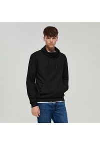 House - Sweter z golfem i strukturą czarny - Czarny. Typ kołnierza: golf. Kolor: czarny #1