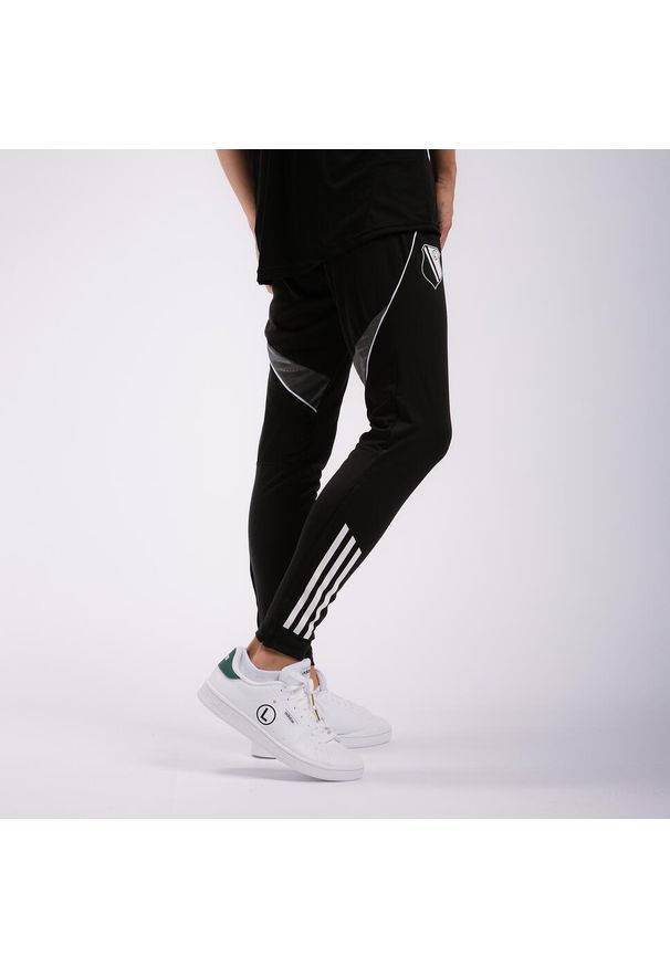 Adidas - Spodnie czarne treningowe adidas Tiro 25 Legia Warszawa. Kolor: czarny. Sport: piłka nożna