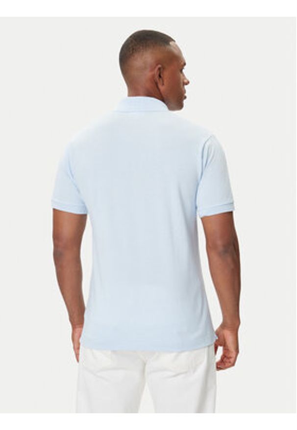 Lacoste Polo L1212 Niebieski Classic Fit. Typ kołnierza: polo. Kolor: niebieski. Materiał: bawełna