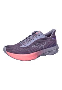 Mizuno - Buty do biegania damskie, Wave Skyrise 6. Kolor: niebieski, pomarańczowy, szary, wielokolorowy. Model: Mizuno Wave. Sport: bieganie