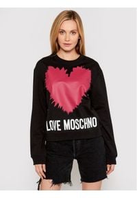 Love Moschino - LOVE MOSCHINO Bluza W630643M 4282 Czarny Regular Fit. Kolor: czarny #1