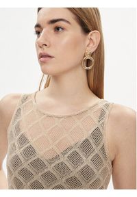 Liu Jo Sukienka letnia VA4002 J4666 Złoty Slim Fit. Kolor: złoty. Materiał: wiskoza. Sezon: lato #5