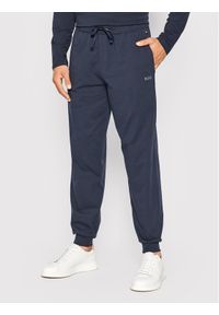 BOSS - Boss Spodnie dresowe Mix&Match 50469538 Granatowy Regular Fit. Kolor: niebieski. Materiał: bawełna, dresówka