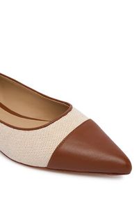 Lauren Ralph Lauren - LAUREN RALPH LAUREN Baleriny 802P10530003 Beżowy. Kolor: beżowy. Materiał: materiał #2