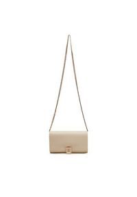 TOMMY HILFIGER - Tommy Hilfiger Torebka Th Her Flap W/Chain AW0AW17403 Beżowy. Kolor: beżowy. Materiał: skórzane #5