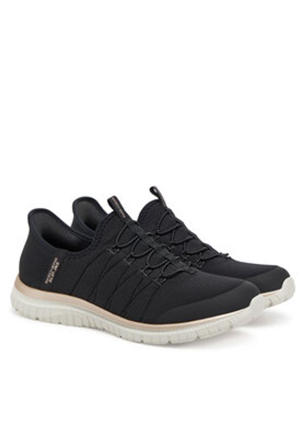 skechers - Skechers Sneakersy GO WALK Anywhere - Vivi 104426/BKRG Czarny. Kolor: czarny. Materiał: materiał