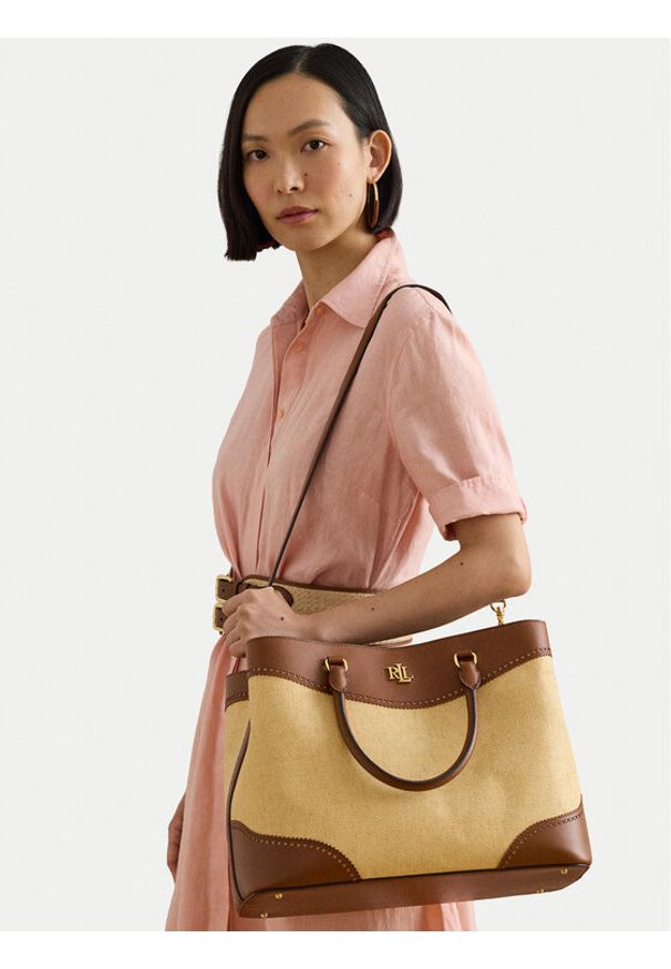 Lauren Ralph Lauren - LAUREN RALPH LAUREN Torebka 431966776005 Beżowy. Kolor: beżowy