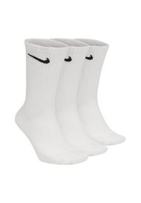 Nike - Lekkie Skarpetki Codzienne Unisex Dla Dorosłych Z Logo (zestaw 3 Sztuk). Kolor: biały. Sport: turystyka piesza #1