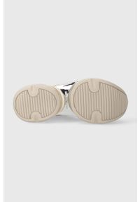 MICHAEL Michael Kors sneakersy Olympia kolor beżowy 43F3OLFS5D. Nosek buta: okrągły. Zapięcie: sznurówki. Kolor: beżowy. Materiał: guma. Obcas: na platformie #5