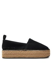 Espadryle Calvin Klein Jeans. Kolor: czarny. Obcas: na platformie