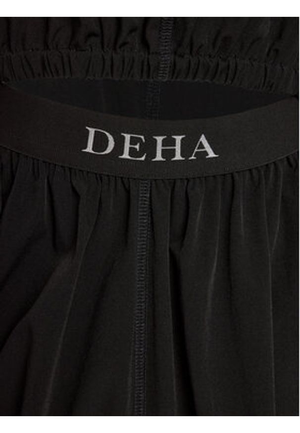 Deha Sukienka letnia D02677 Czarny Regular Fit. Kolor: czarny. Materiał: syntetyk. Sezon: lato