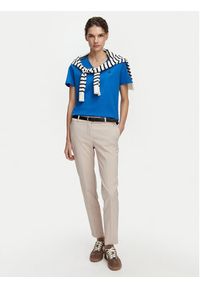 Beverly Hills Polo Club T-Shirt P-SS26W-TS516518 Niebieski Regular Fit. Typ kołnierza: polo. Kolor: niebieski. Materiał: bawełna #4