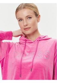 Guess Bluza Couture V4RQ25 KBXI2 Różowy Regular Fit. Kolor: różowy. Materiał: syntetyk