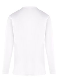 Born2be - Biały Longsleeve Panamna. Kolor: biały. Materiał: bawełna. Długość rękawa: długi rękaw. Długość: długie. Wzór: jednolity, gładki. Styl: klasyczny #3