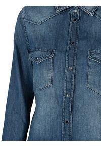 Diesel Koszula "De Pratt" | 00SKAA-RT001 | Kobieta | Niebieski. Okazja: na co dzień. Kolor: niebieski. Materiał: bawełna. Styl: klasyczny, elegancki, casual #3