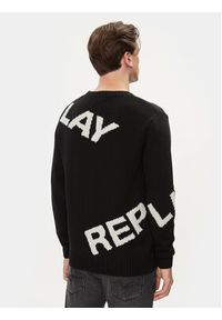 Replay Sweter UK2514.000.G2897J Czarny Regular Fit. Kolor: czarny. Materiał: syntetyk #3