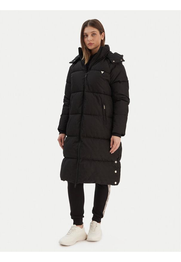 Guess Kurtka zimowa V5BL08 WGLW2 Czarny Regular Fit. Kolor: czarny. Materiał: syntetyk. Sezon: zima