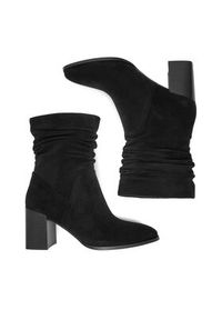 Nine West Botki CEO-JAMILAH-01 Czarny. Kolor: czarny. Materiał: materiał #5