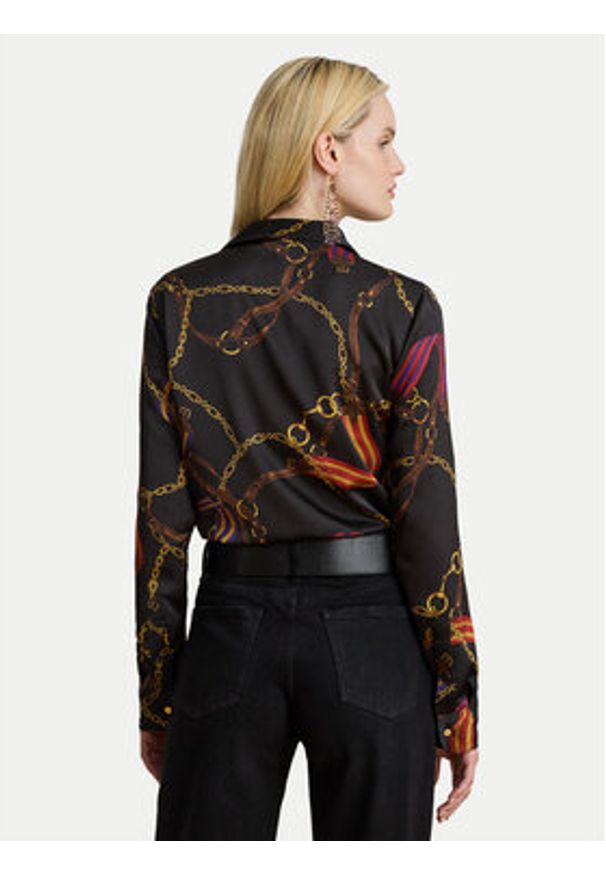 Lauren Ralph Lauren - LAUREN RALPH LAUREN Koszula 200979917001 Czarny Straight Fit. Kolor: czarny. Materiał: syntetyk