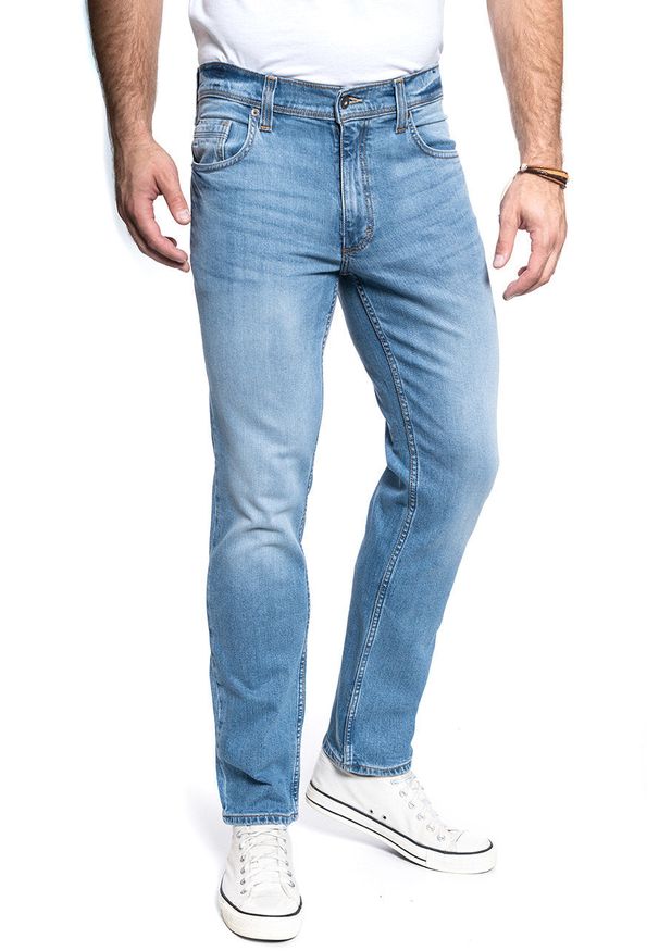 Spodnie Męskie Jeansowe Mustang Washington 1011343 5000 202, W38 L30. Kolor: niebieski. Styl: klasyczny