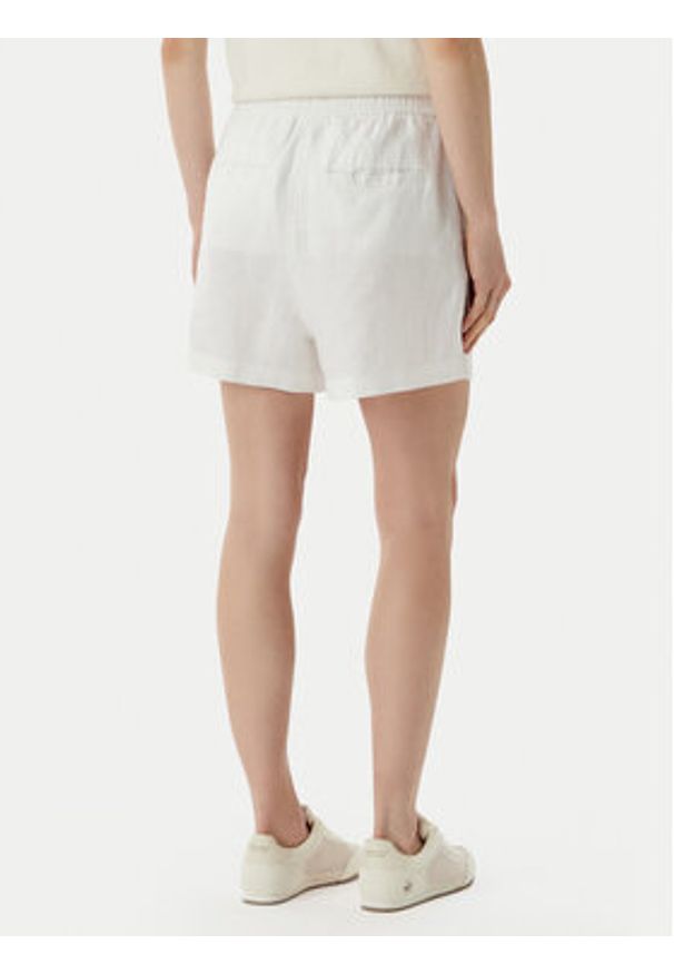 Polo Ralph Lauren Szorty materiałowe 211A12950002 Biały Relaxed Fit. Kolor: biały. Materiał: len