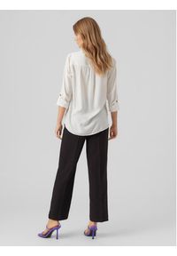 Vero Moda Koszula Bumpy 10275283 Biały Regular Fit. Kolor: biały. Materiał: wiskoza #5