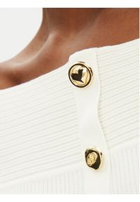 Morgan Sweter 251-MDONA M Biały Slim Fit. Kolor: biały. Materiał: wiskoza #2