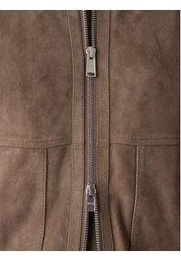 BOSS Kurtka skórzana H-Maparo 50547673 Beżowy Regular Fit. Kolor: beżowy. Materiał: skóra #7