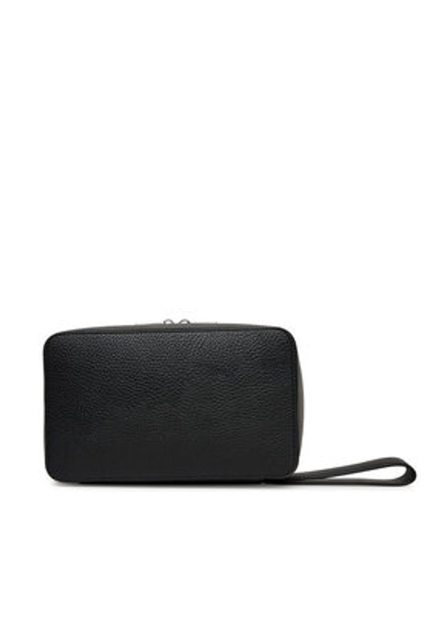 TOMMY HILFIGER - Tommy Hilfiger Kosmetyczka Th Central Washbag AM0AM13524 Czarny. Kolor: czarny. Materiał: skóra