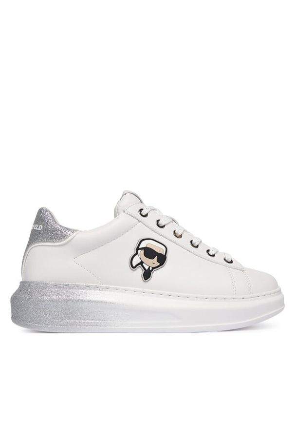 Karl Lagerfeld - KARL LAGERFELD Sneakersy Kapri KL62530F Biały. Kolor: biały. Materiał: skóra