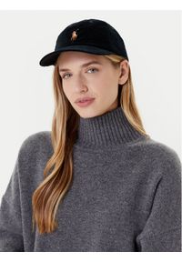 Polo Ralph Lauren Czapka z daszkiem 211A90413002 Czarny. Kolor: czarny. Materiał: materiał, bawełna