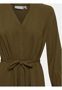 Fransa Sukienka koszulowa 20613327 Zielony Regular Fit. Kolor: zielony. Materiał: wiskoza. Typ sukienki: koszulowe #5