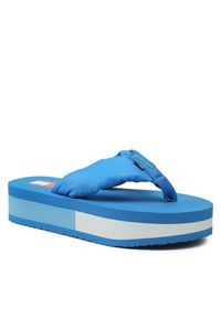 Tommy Jeans Japonki Webbing Mid Beach Sndl Nw Strip EN0EN02114 Niebieski. Kolor: niebieski. Materiał: materiał